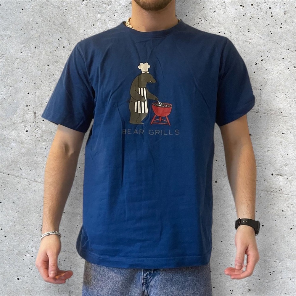 Mountain Warehouse Men's Blue and Navy T-shirt